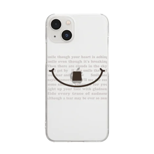 ちょびヒゲSMILE Clear Smartphone Case