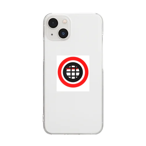 赤と黒の融合3バージョン3 Clear Smartphone Case