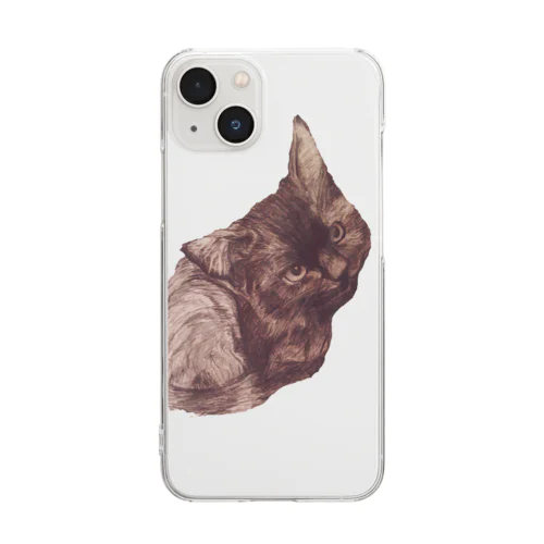 ねこ Clear Smartphone Case