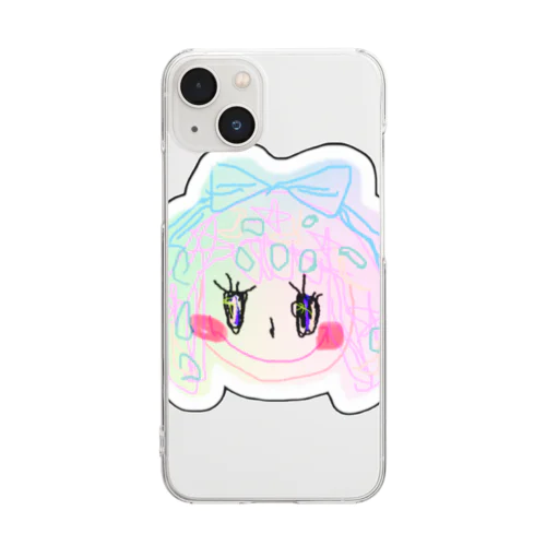 カラフルこころ Clear Smartphone Case