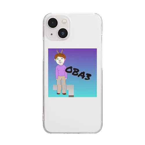 トナカイOBA3(おばさん) Clear Smartphone Case