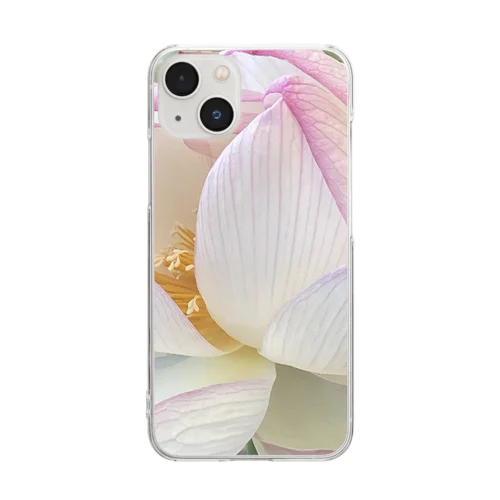蓮の花 Clear Smartphone Case