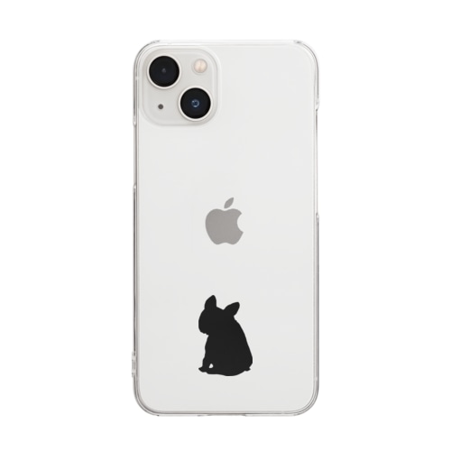 NO FRENCHIE NO LIFE♡ブヒロゴ Clear Smartphone Case