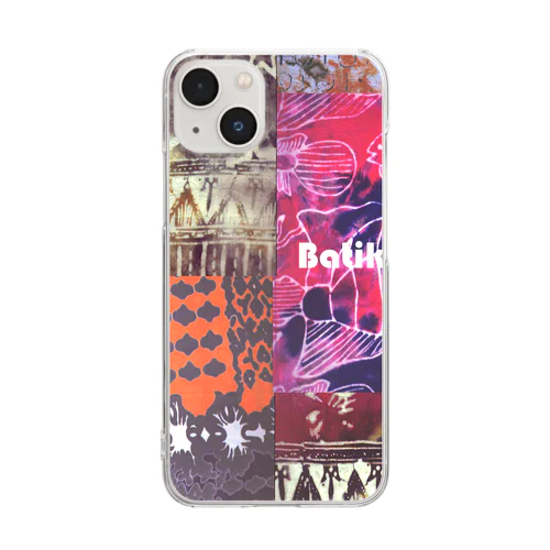 Batik Patchwork Clear Smartphone Case