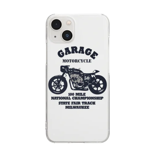 武骨なバイクデザイン Clear Smartphone Case