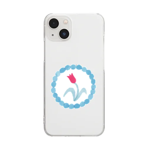 つよい花 Clear Smartphone Case