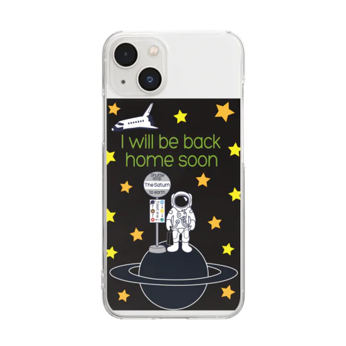 スペースサラリーマンBK Clear Smartphone Case