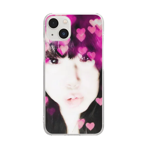 Heart full Lady Clear Smartphone Case