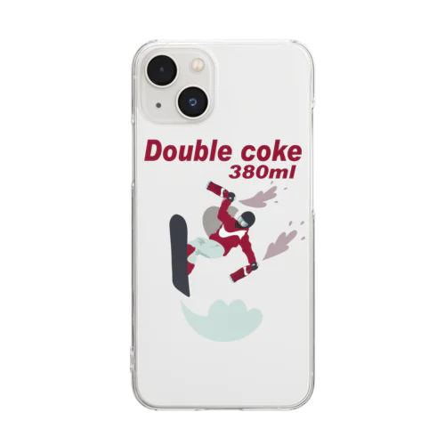 ダブルコーク 380ml プシュー!! Clear Smartphone Case