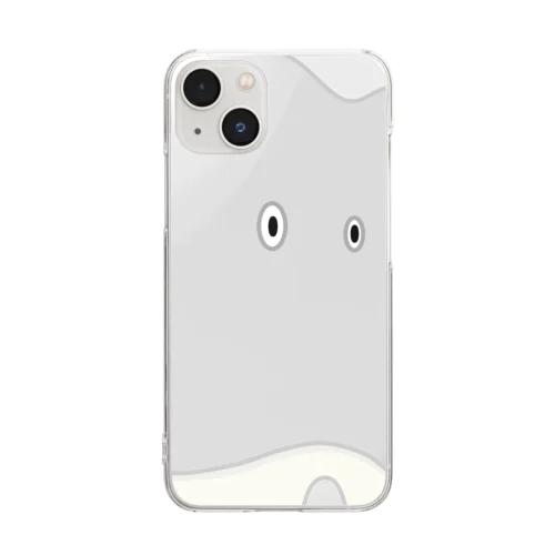 銀のカブせもの Clear Smartphone Case