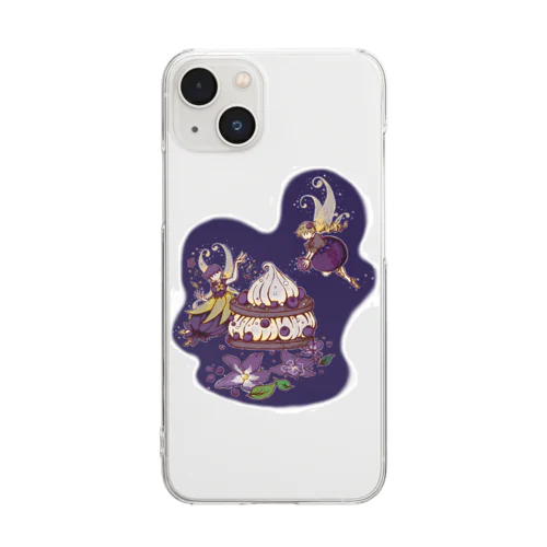 ブルーベリーフェアリー Clear Smartphone Case