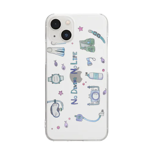 No Diving No Life Clear Smartphone Case