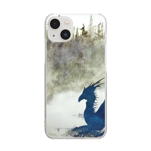 霧に浮かぶドラゴン Clear Smartphone Case