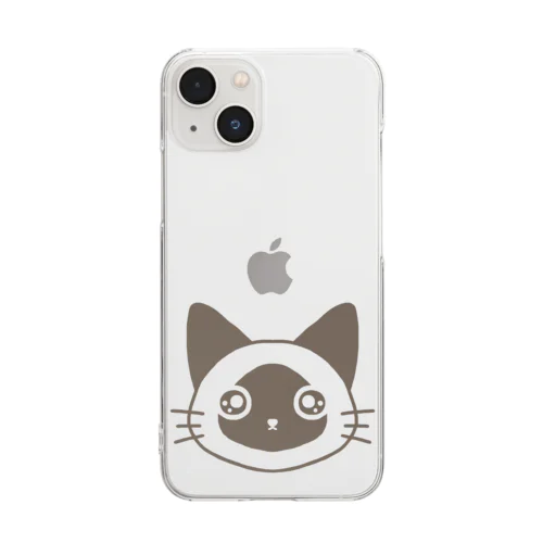 Limeくん(シャム猫)のシンプルスマホケース Clear Smartphone Case