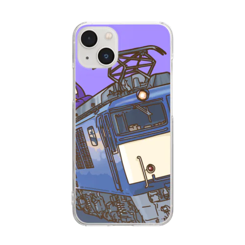 鉄道宗 僧侶 尺束 Clear Smartphone Case