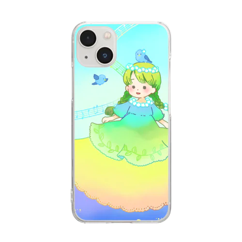 そらとおんなのこ Clear Smartphone Case