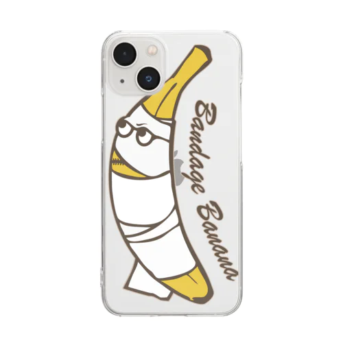 包帯バナナ Clear Smartphone Case