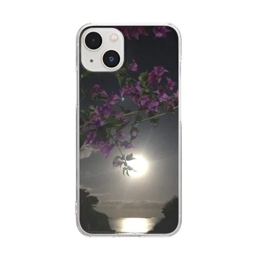 full moon flower! Clear Smartphone Case