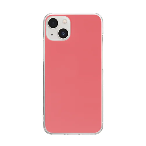 simple pink Clear Smartphone Case