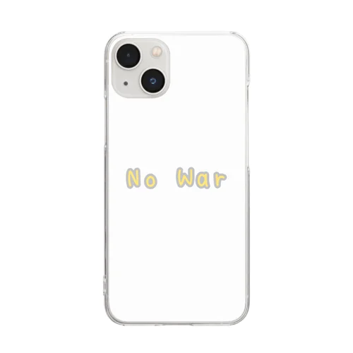 No War Clear Smartphone Case