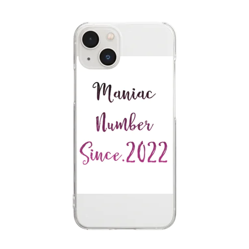 Maniac Number standardロゴ Clear Smartphone Case