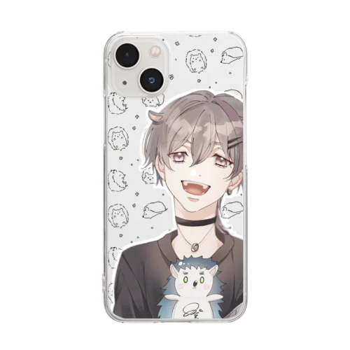 みやぎとハリネズミ Clear Smartphone Case