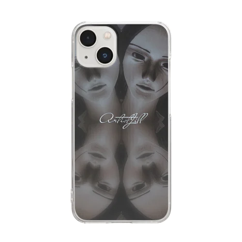 不気味な女の子 Clear Smartphone Case