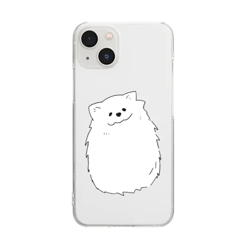 かわいげなサモエド Clear Smartphone Case