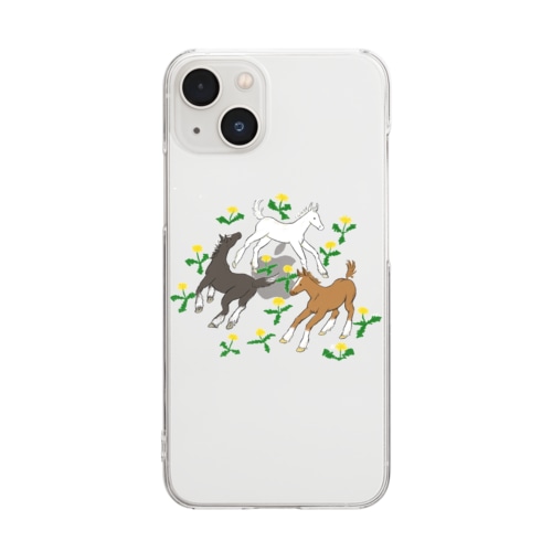 春の野原 Clear Smartphone Case