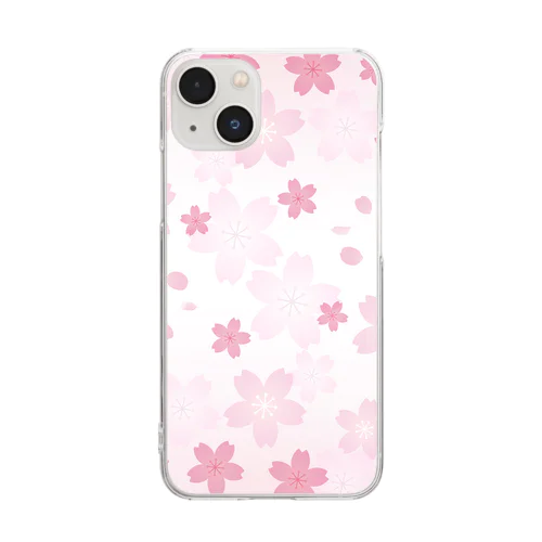 桜69 Clear Smartphone Case