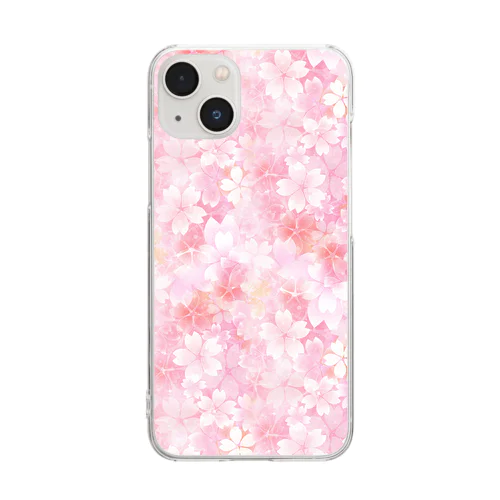 桜70 Clear Smartphone Case