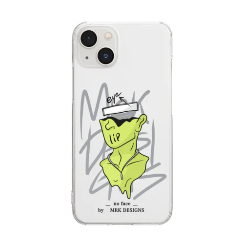 _no face_（Yellow） Clear Smartphone Case