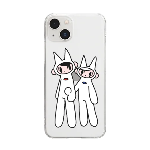 ネコ人 Clear Smartphone Case