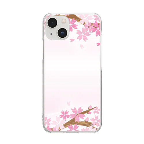 桜77 Clear Smartphone Case