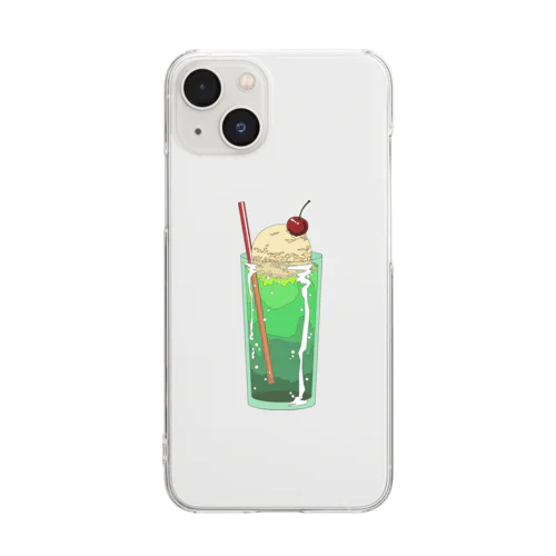 クリームソーダ・ビッグ・ラブ Clear Smartphone Case