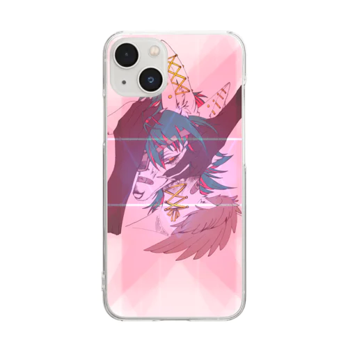 獣体実験君 Clear Smartphone Case