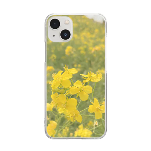 菜の花スマホケース Clear Smartphone Case