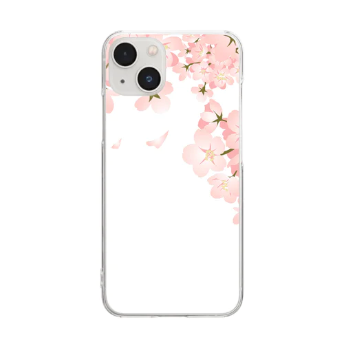 桜82 Clear Smartphone Case