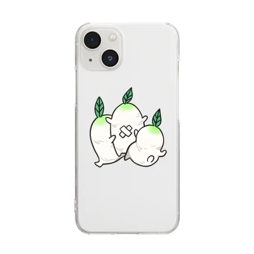 使い魔のダイコンちゃん Clear Smartphone Case