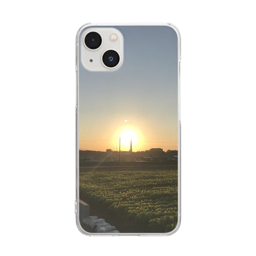 夕日 Clear Smartphone Case