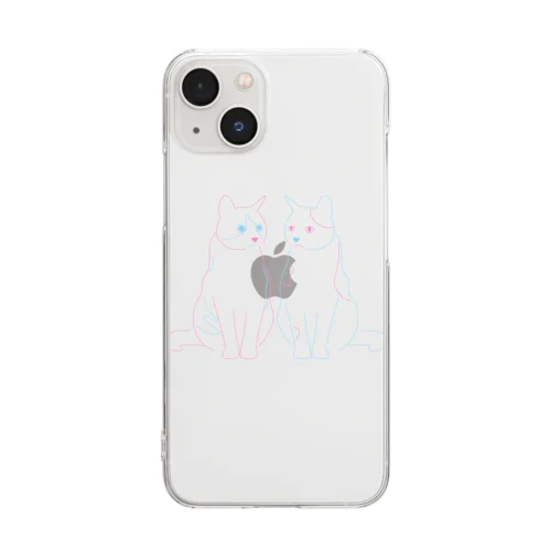 ファンシーちゃんとファンシーくん Clear Smartphone Case