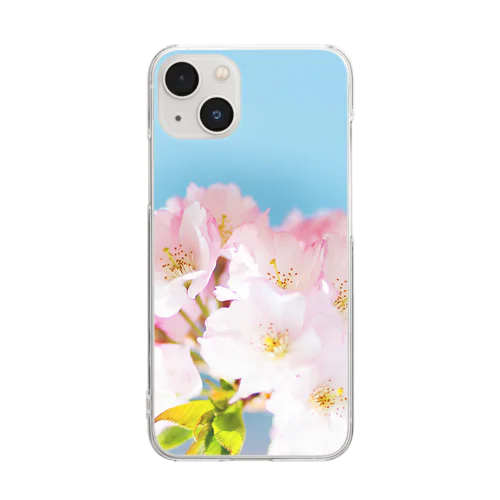 桜91 Clear Smartphone Case