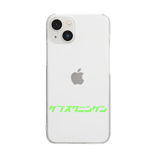 サブスクニンゲン Clear Smartphone Case