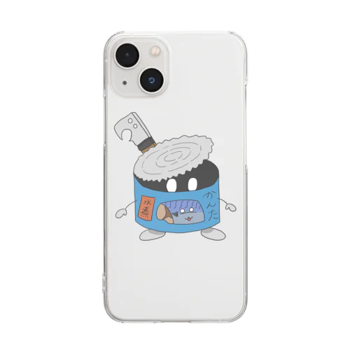 鯖乃缶汰君グッズ Clear Smartphone Case