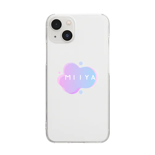 MIIYAロゴ Clear Smartphone Case