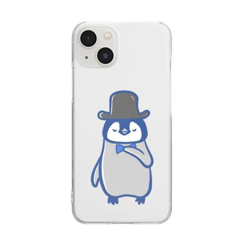 紳士なペンギンさん Clear Smartphone Case