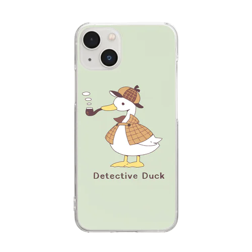 アヒル探偵 Clear Smartphone Case
