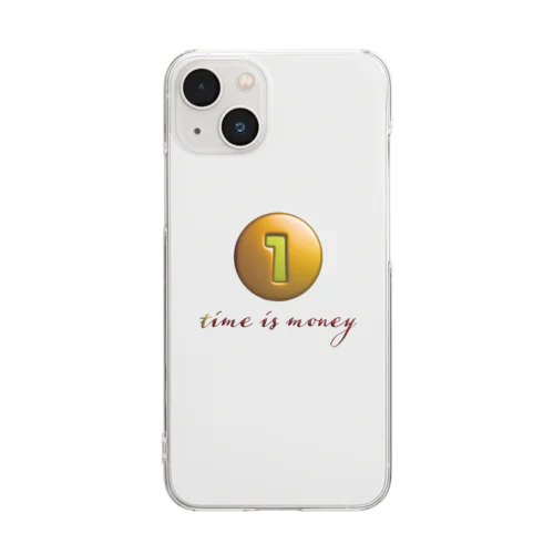 time is money Clear Smartphone Case