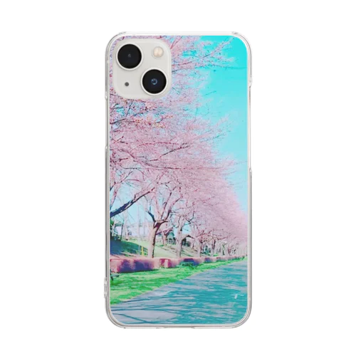 桜２ Clear Smartphone Case