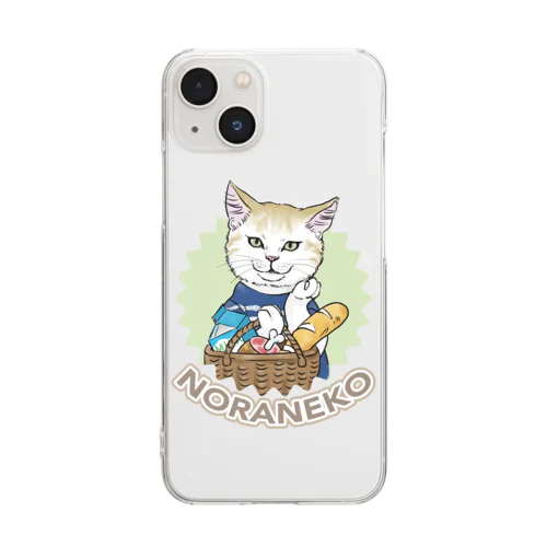 お買い物猫 Clear Smartphone Case